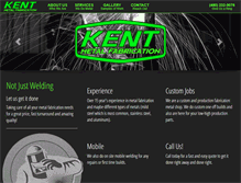 Tablet Screenshot of kentmetalfabrication.com